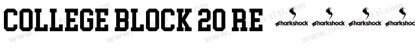 College Block 20 Re字体转换